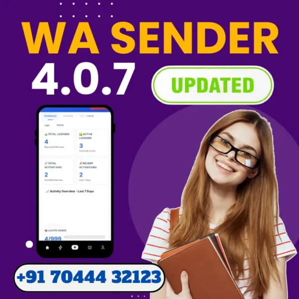 WA Sender 4.0.7 Bulk WhatsApp Sender