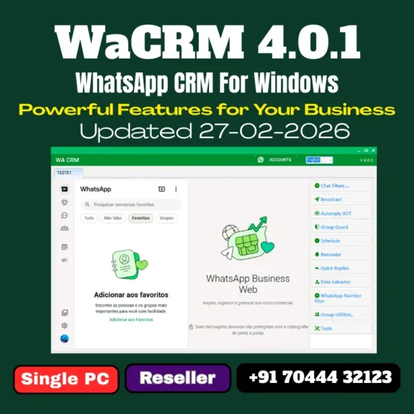 WA CRM v4.0.1 WhatsApp CRM Software