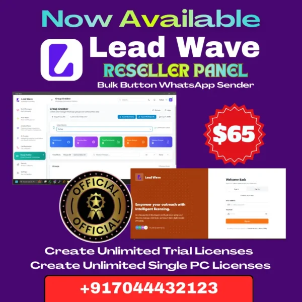 Lead Wave Official Reseller - Best Button WhatsApp Sender