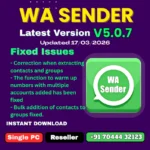 WA Sender 5.0.7 Bulk WhatsApp Sender