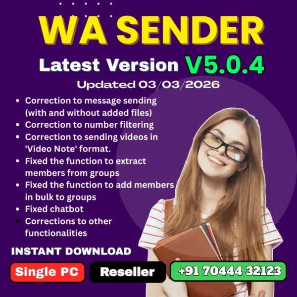 WA Sender Reseller Plan v5.0.4 Best Bulk WhatsApp Sender