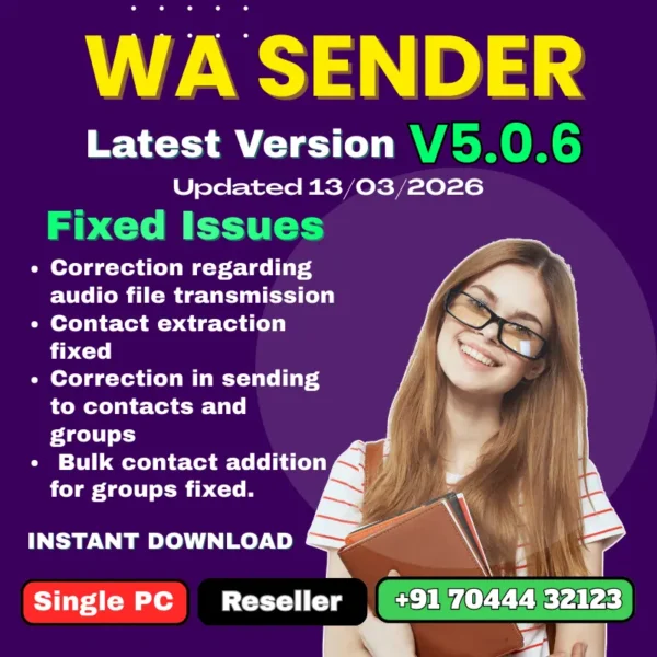 WA Sender Reseller Plan v5.0.6 Best Bulk WhatsApp Sender