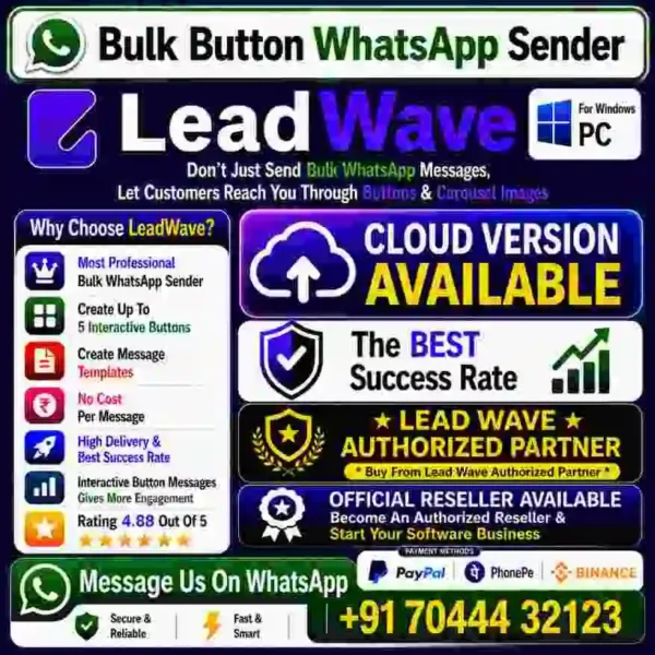 Lead Wave v8.0.0 WhatsApp Button Sender
