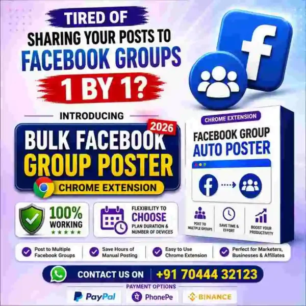 Facebook Group Auto Poster - Bulk Post to Facebook Groups