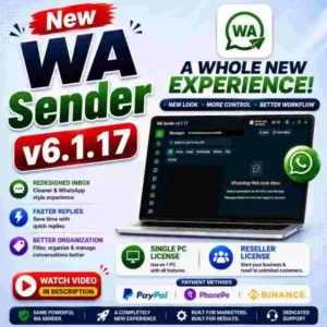 WA Sender v6.1.17 Bulk WhatsApp Sender WA Sender Latest Version