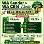 WA Sender Reseller + WA CRM Reseller Package