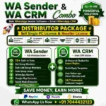WA Sender Distributor + WA CRM Distributor Package