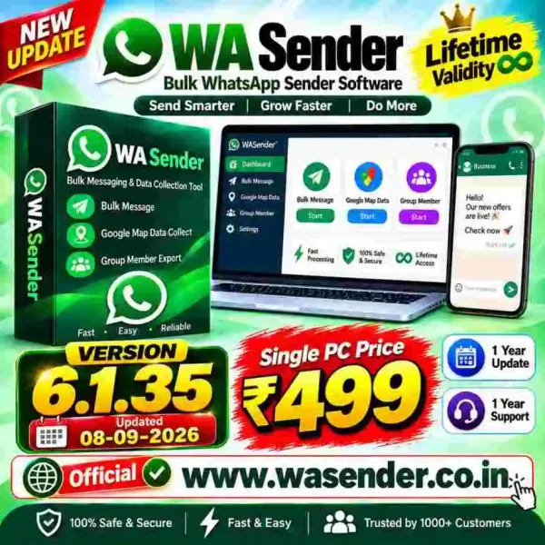 WA Sender Bulk WhatsApp Sender v6.1.35