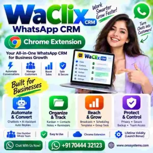 WaClix CRM – WhatsApp CRM Chrome Extension
